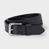 Men's Lifetime Leather Silver Buckle Belt